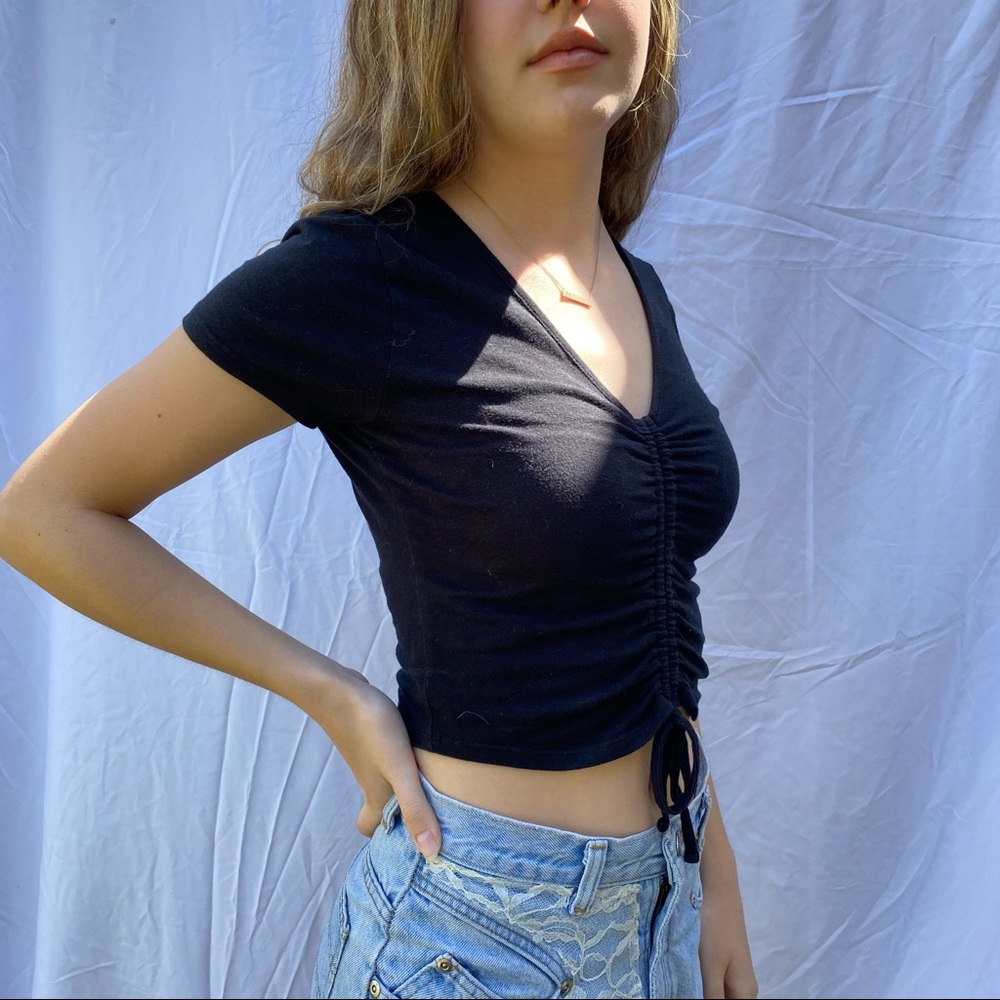 Cinched crop top
